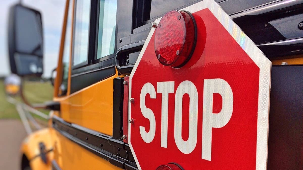 School bus carrying children rolls into parked car after driver leaves ...