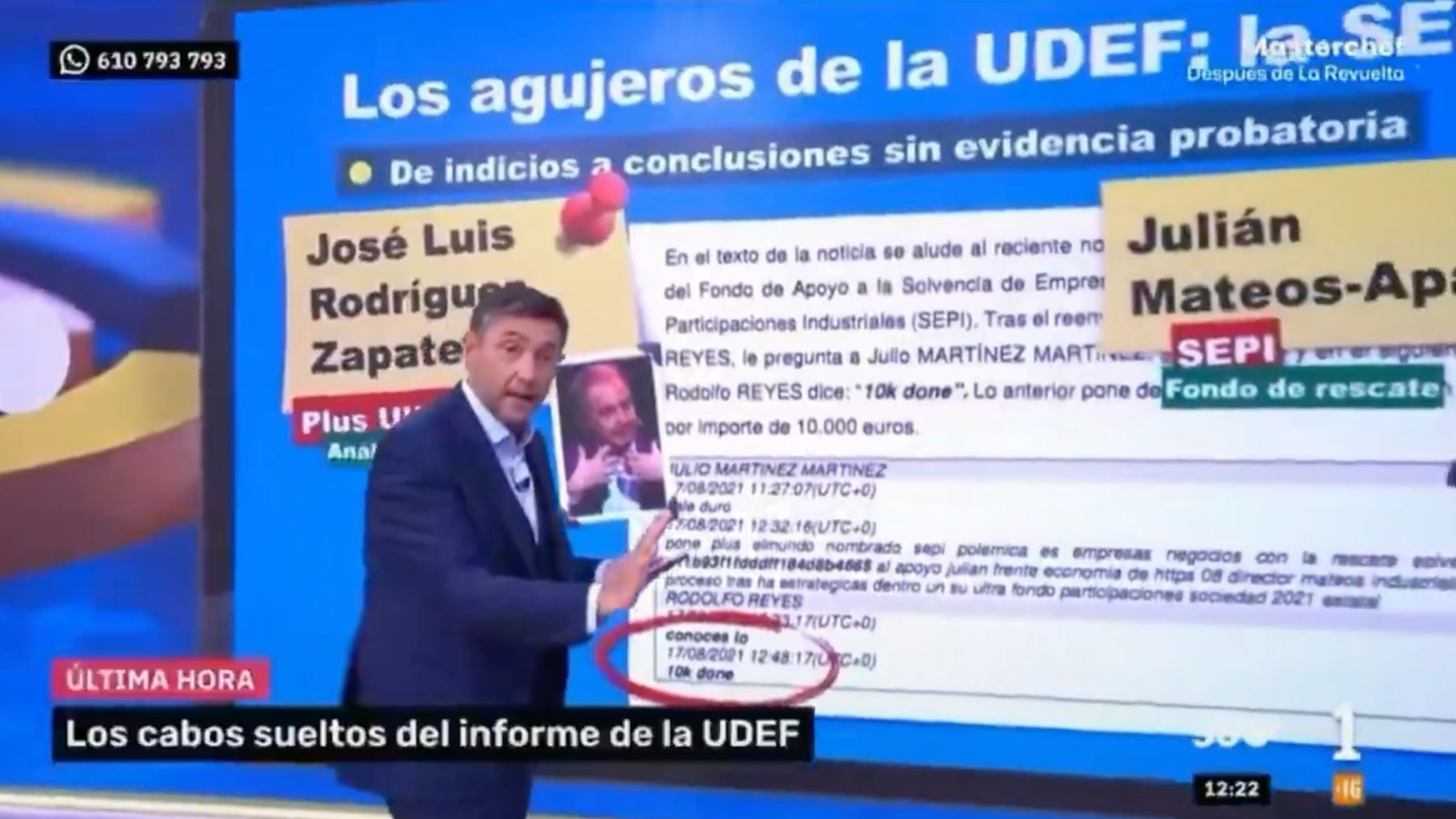 Javier Ruiz carga contra la UDEF para defender a Zapatero: «Asumen que los  10k de las conversaciones son 10.000 € y no 10 km de una carrera»