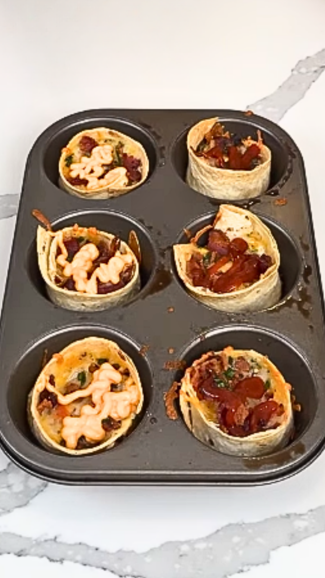 Easy mini breakfast burritos quick hack