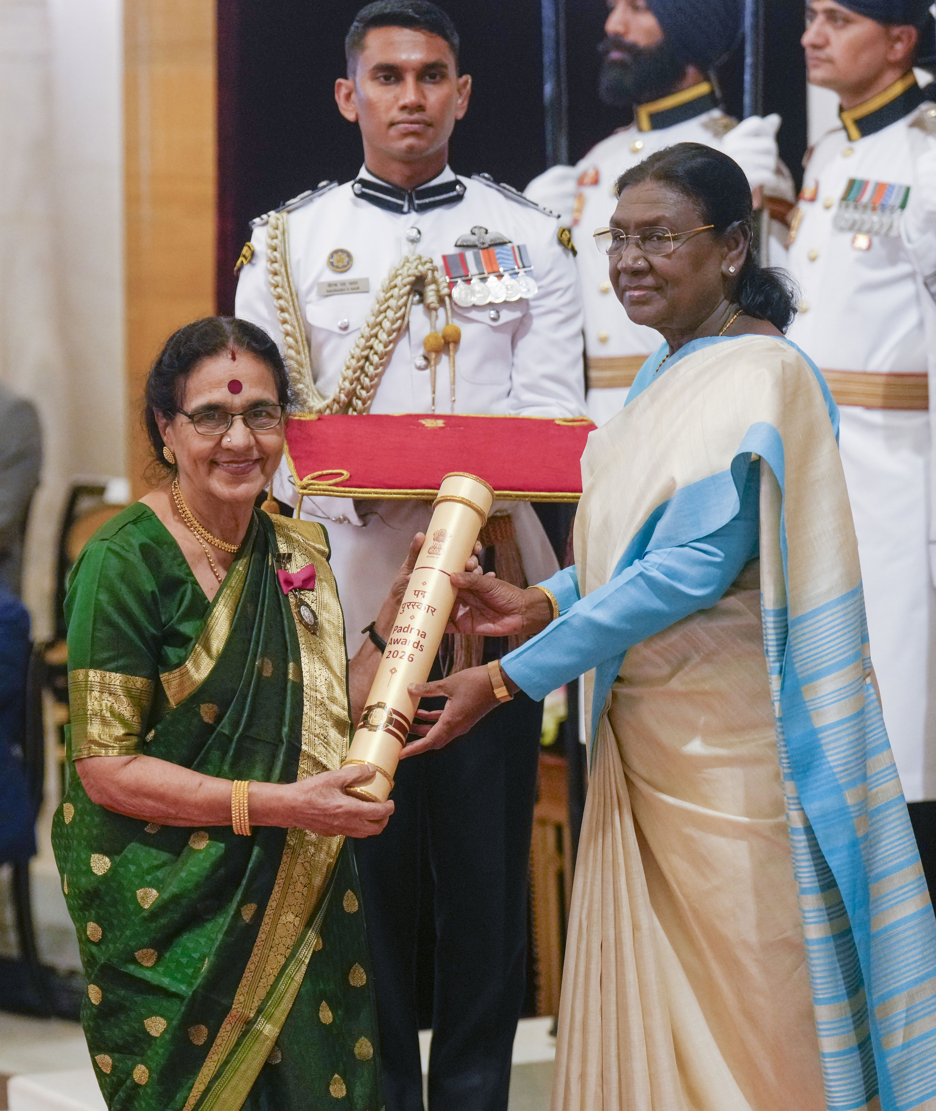 President confers 66 Padma awards; actor Dharmendra, violinist N Rajam ...