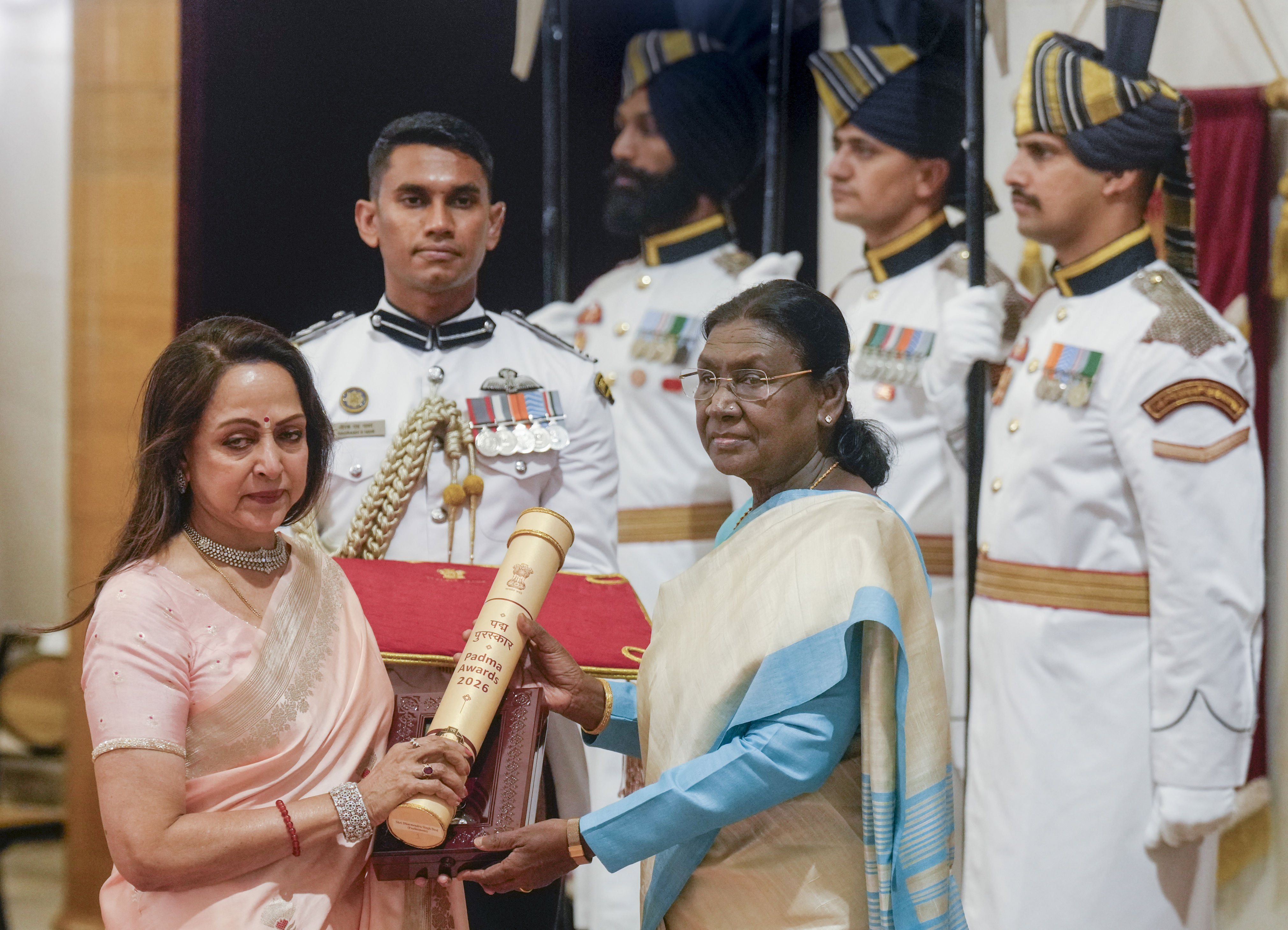President confers 66 Padma awards; actor Dharmendra, violinist N Rajam ...