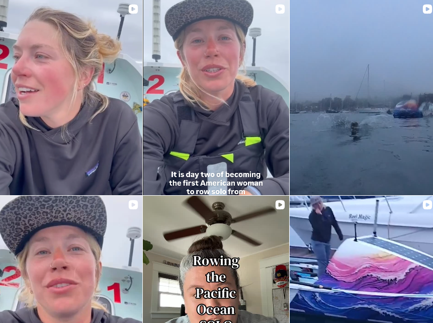 Woman begins historic solo ocean rowing trip from California to Hawaii