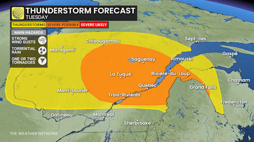 Hail, winds, tornado: Quebec faces multitude of possible severe storm ...