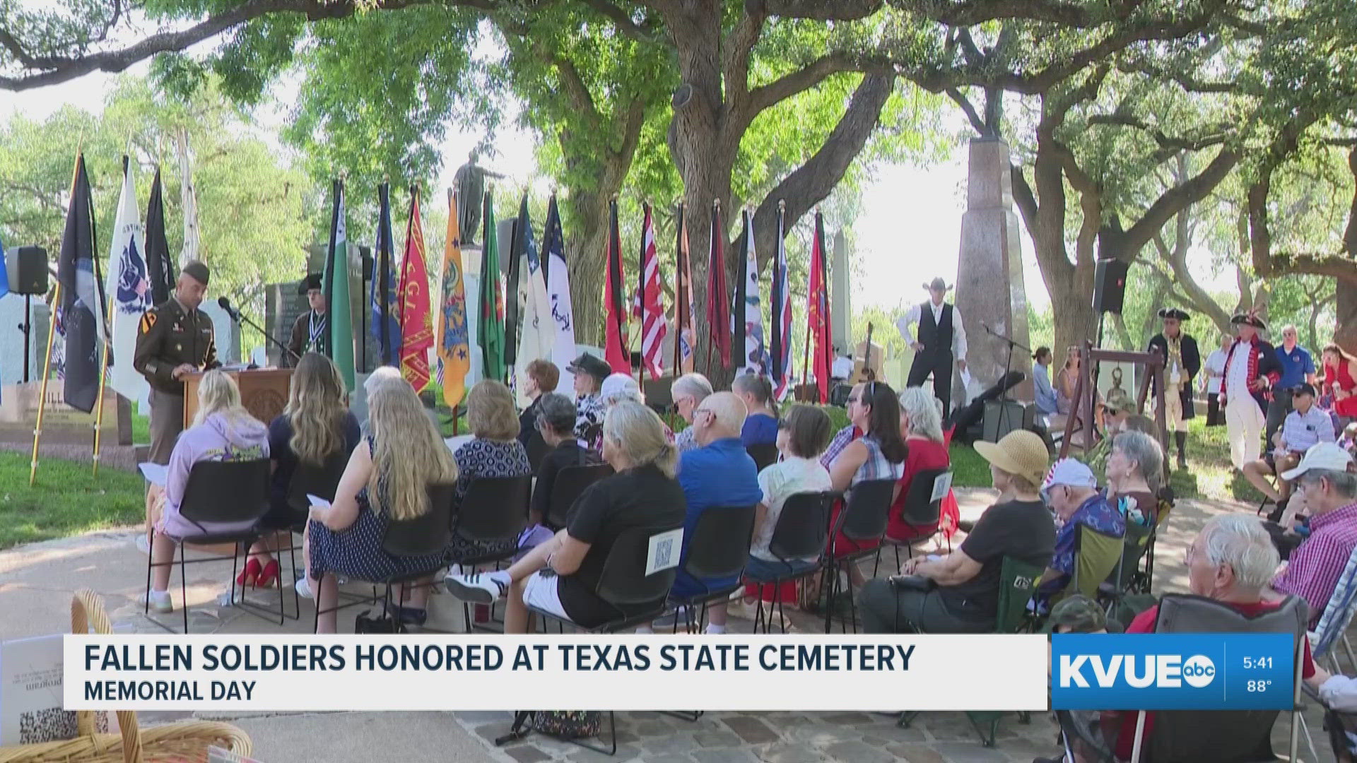 Fallen soldiers honored at the Texas State Cemetery on Memorial Day