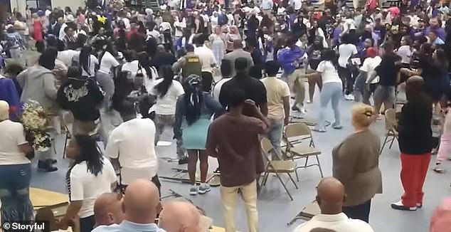 Wild fight erupts at Tennessee high school graduation as 11 people are ...