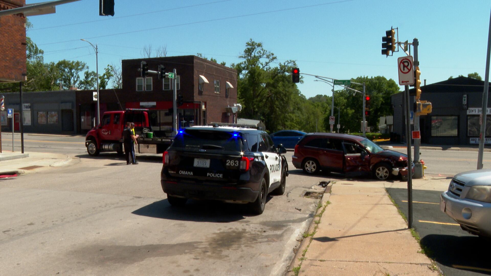 Crash in North Omaha sends one to hospital, authorities say