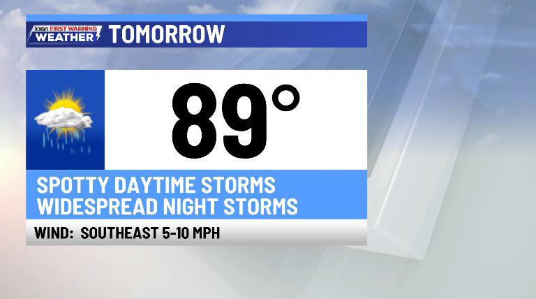 Stronger storms and heavy rain arrive later Tuesday