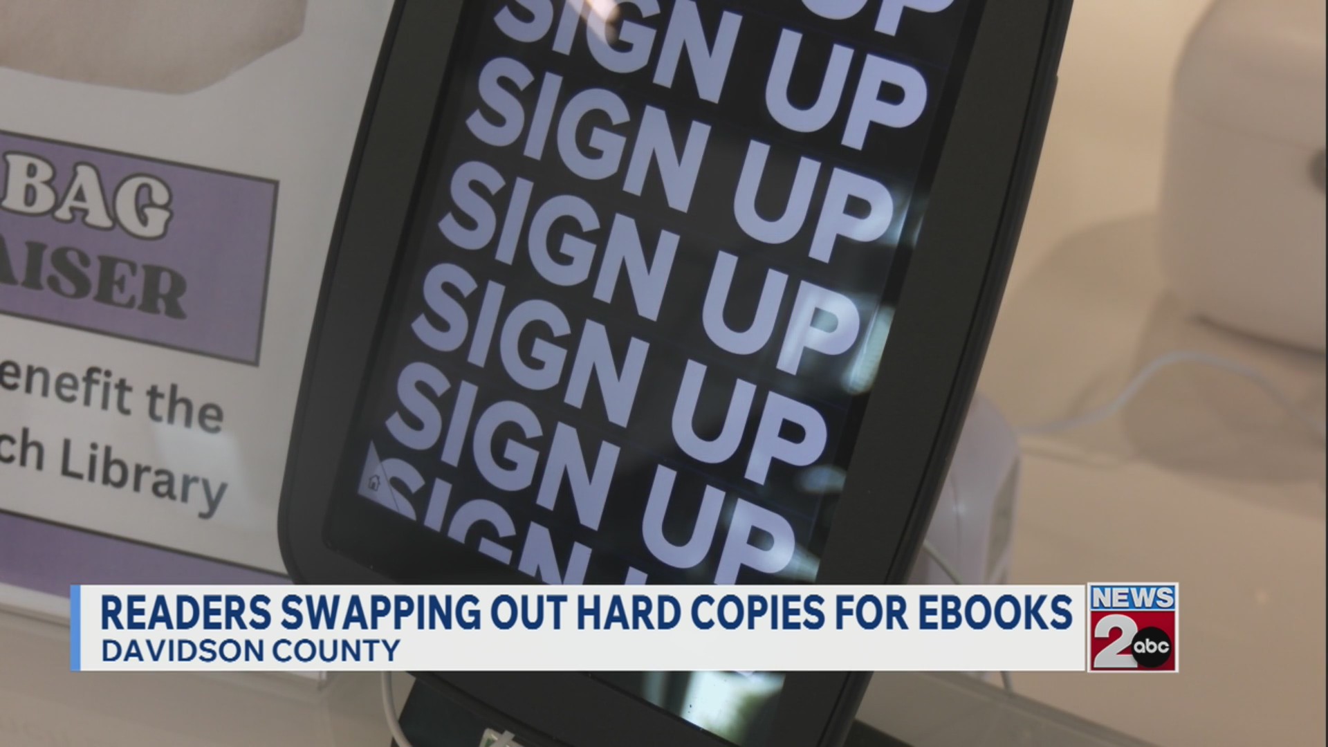 Readers swapping out hard copies for ebooks