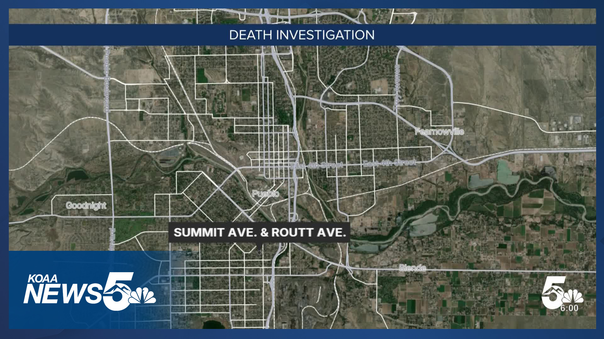 Investigation underway after person found dead in Pueblo Sunday afternoon