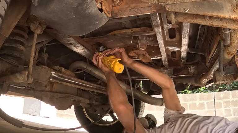 What does it take to repair a rusty car frame?