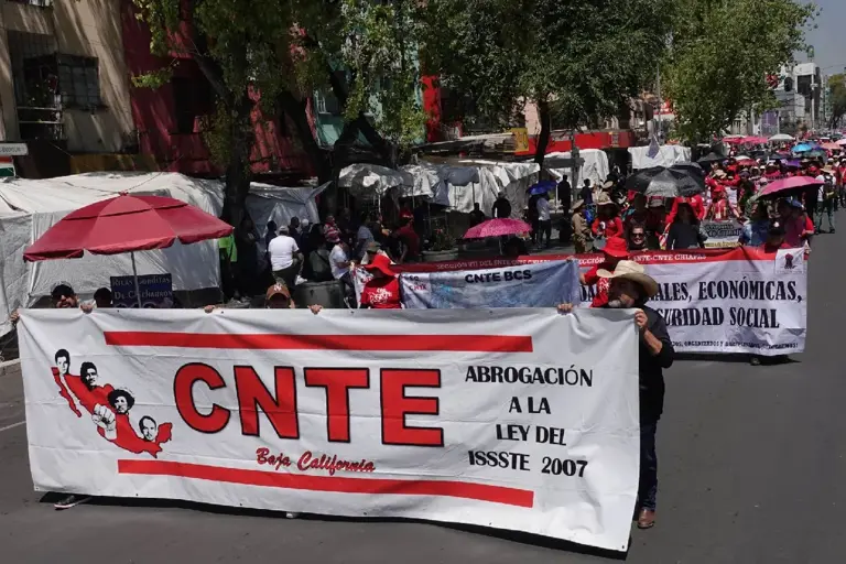 CNTE marcha en CDMX este 25 de mayo rumbo al paro nacional; esta es la ...