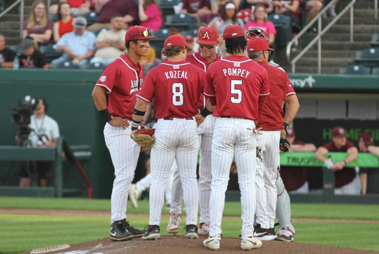 'Road to Omaha' for Arkansas begins on the road against rival