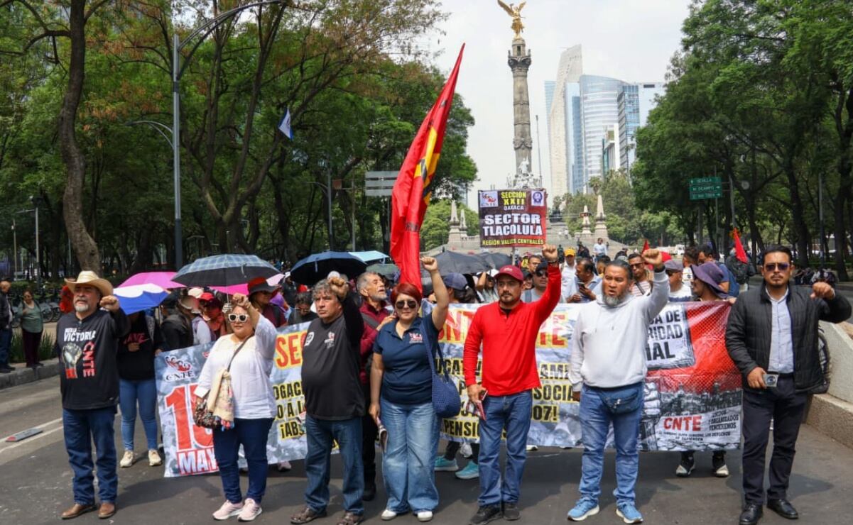 Marcha de la CNTE hoy en CDMX; estas son las calles cerradas y ...