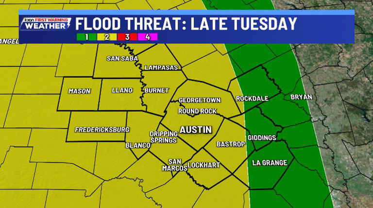 Stronger storms and heavy rain arrive later Tuesday