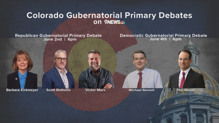 9NEWS hosts Democratic, Republican gubernatorial primary debates