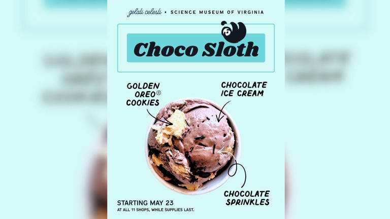 Gelati Celesti announces new flavor for Science Museum sloth exhibit