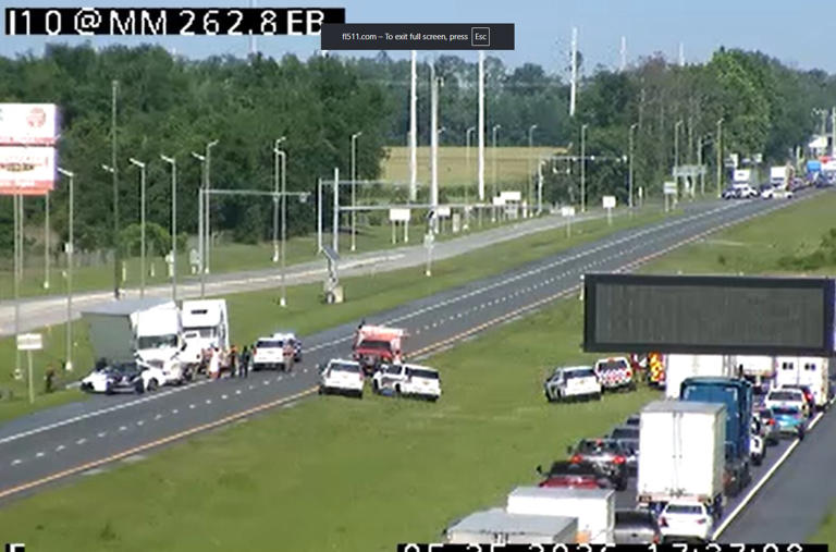 FHP: One dead, one critically hurt after crash on I-10 involving semi ...