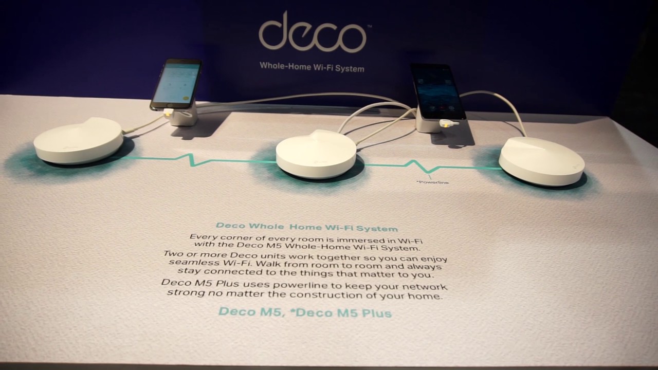 TP-Link's Deco M5 is a mesh Wi-Fi and powerline Ethernet solution