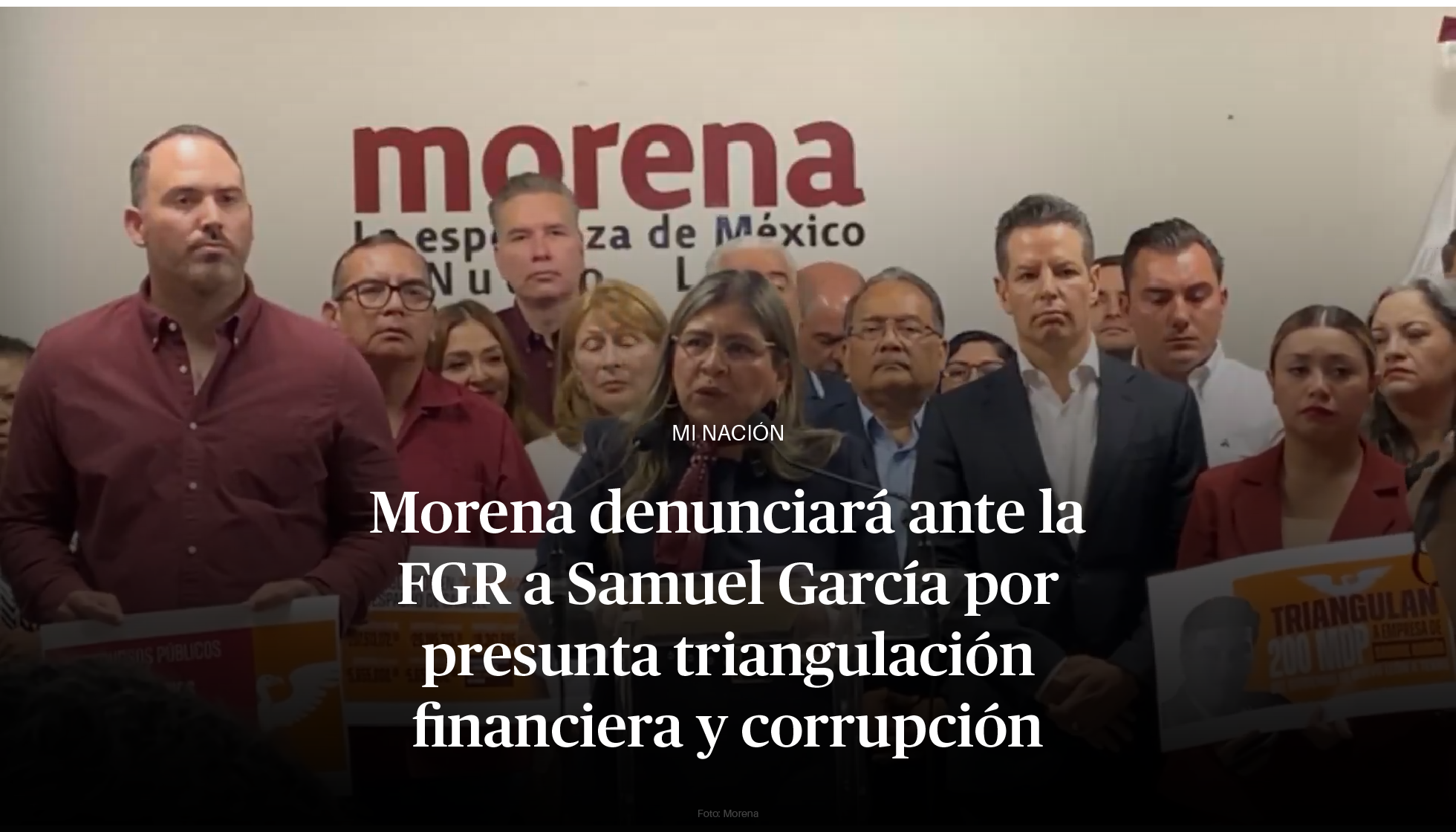 Morena denuncia ante la FGR a Samuel García y Mariana Rodríguez por ...