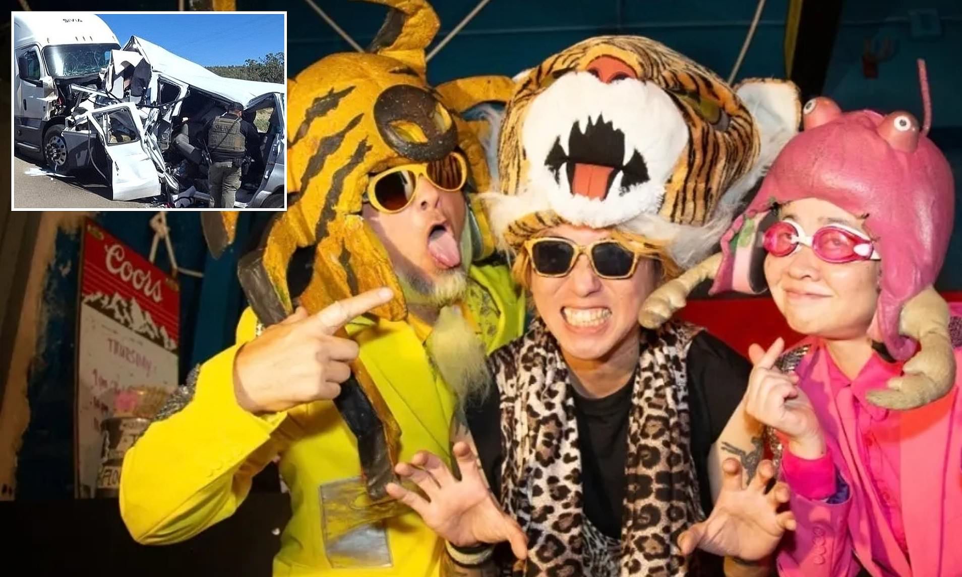 Popular punk band are left fighting for lives after 18-wheeler smashed ...