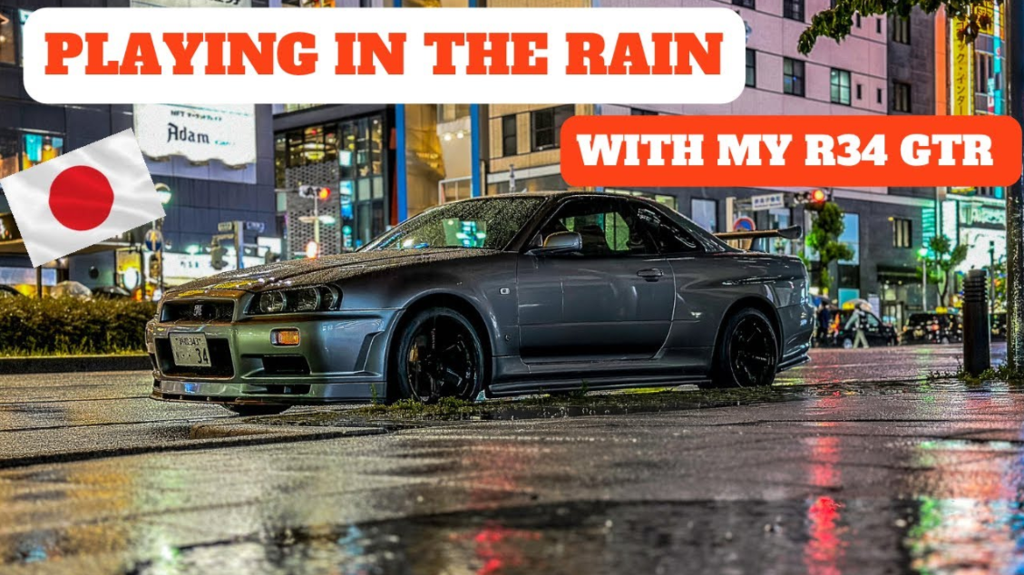 What it’s like driving an R34 GT-R in the rain