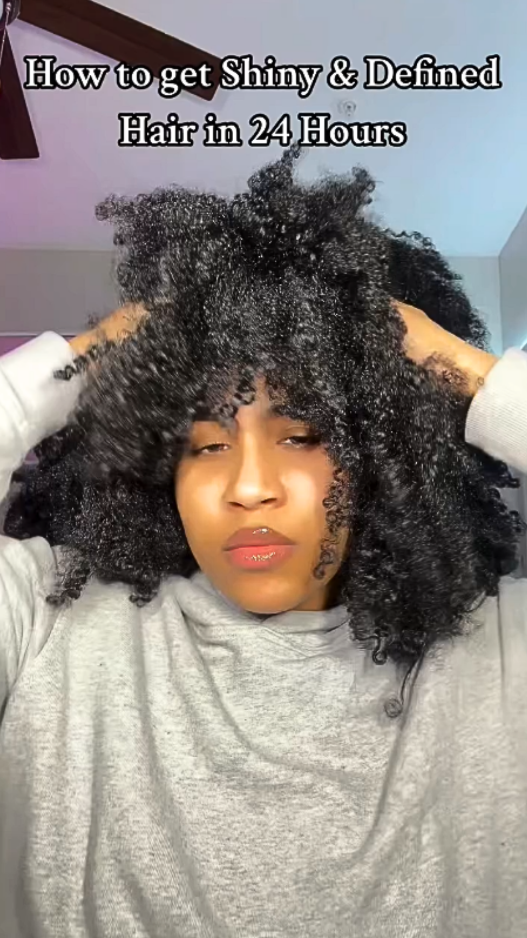 Defined shiny hair fast with Verb glossy routine