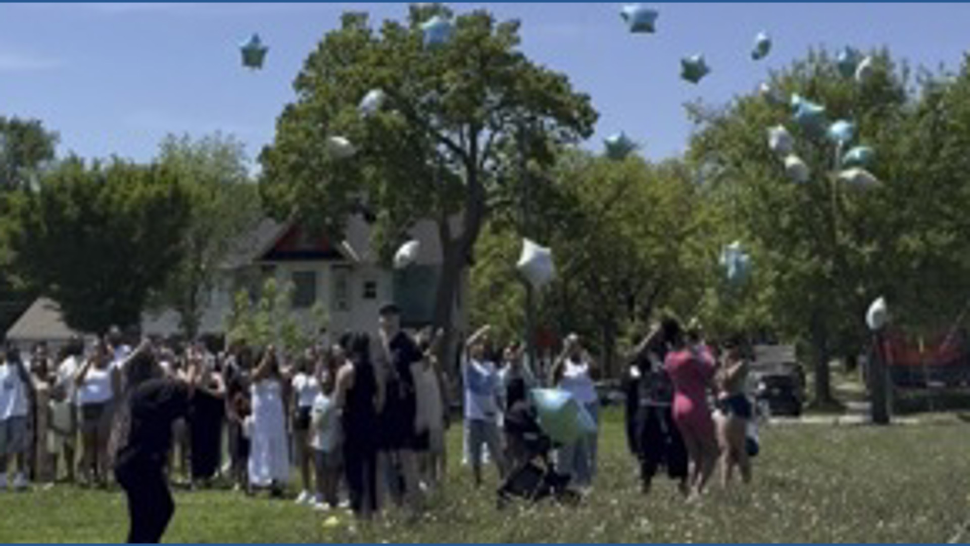 Balloon release honors young mother hit and killed on highway