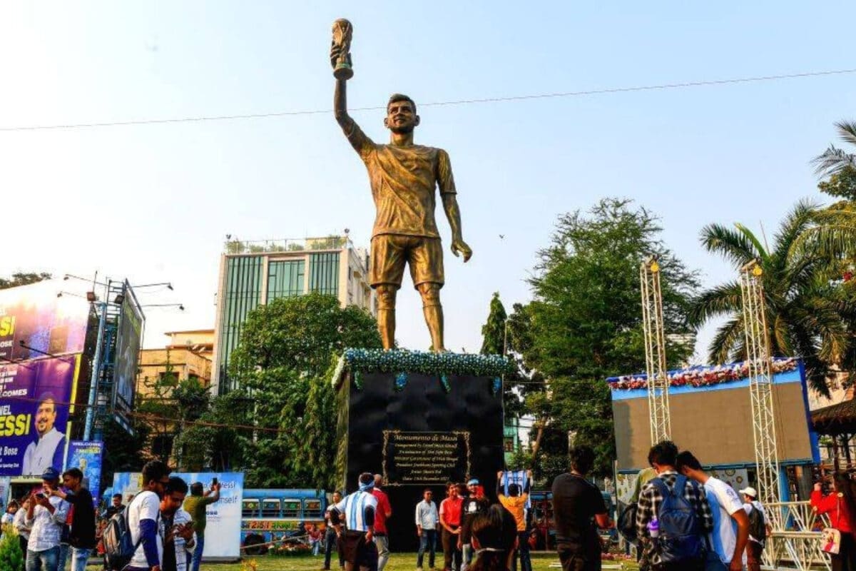 Kolkata's 'unsafe' Lionel Messi statue set to be removed after safety ...