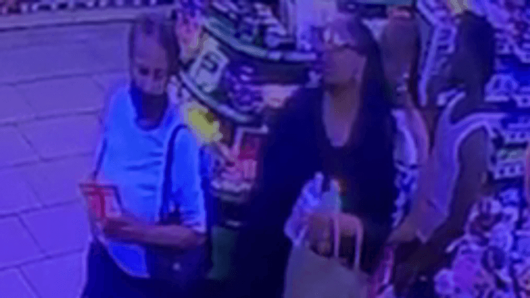 Video: Woman caught on camera taking a gas station item