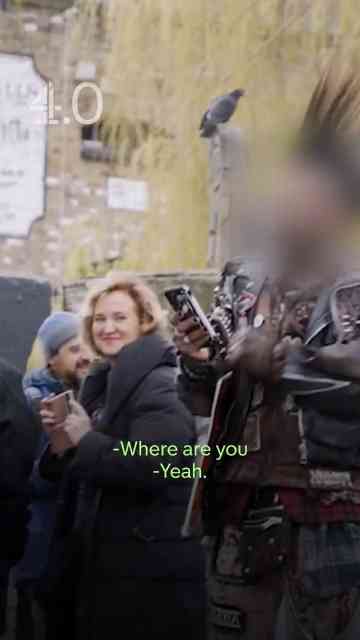 A fake punk and real punk confrontation!