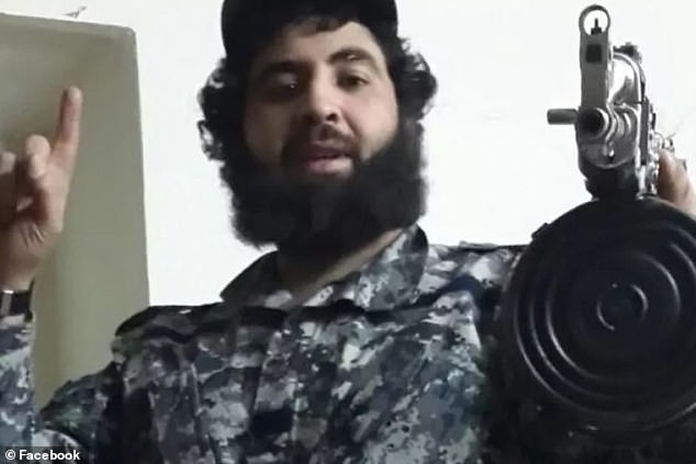 Nesrine Zahab's husband Ahmed Merhi (pictured) was sentenced to death in Iraq over his involvement in IS