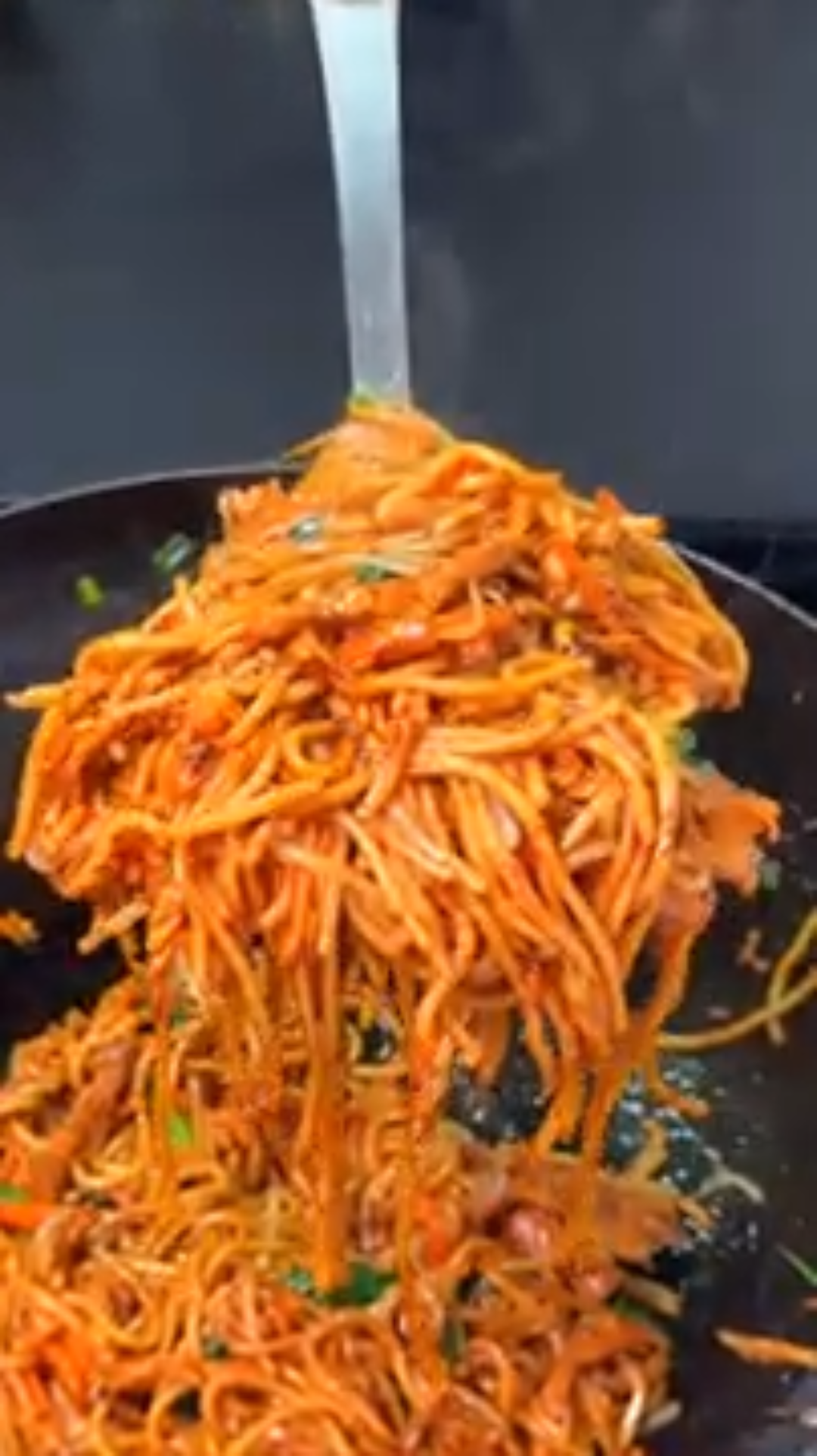 Egg fried rice style noodles with a secret ingredient
