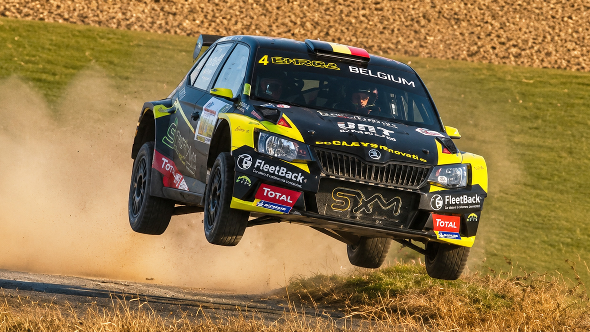 Extreme rally pace turns narrow roads into total madness