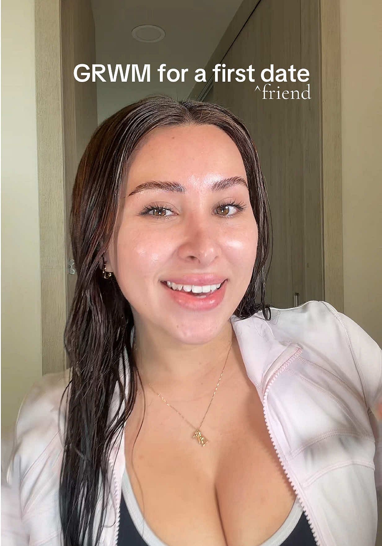 GRWM for a first date with a new friend