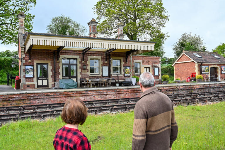 Couple spend £50k turning abandoned train station into retreat