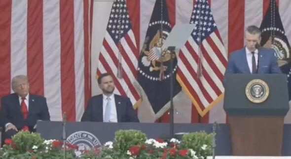 Chilling moment Trump falls asleep live on stage as fans spot worrying sign