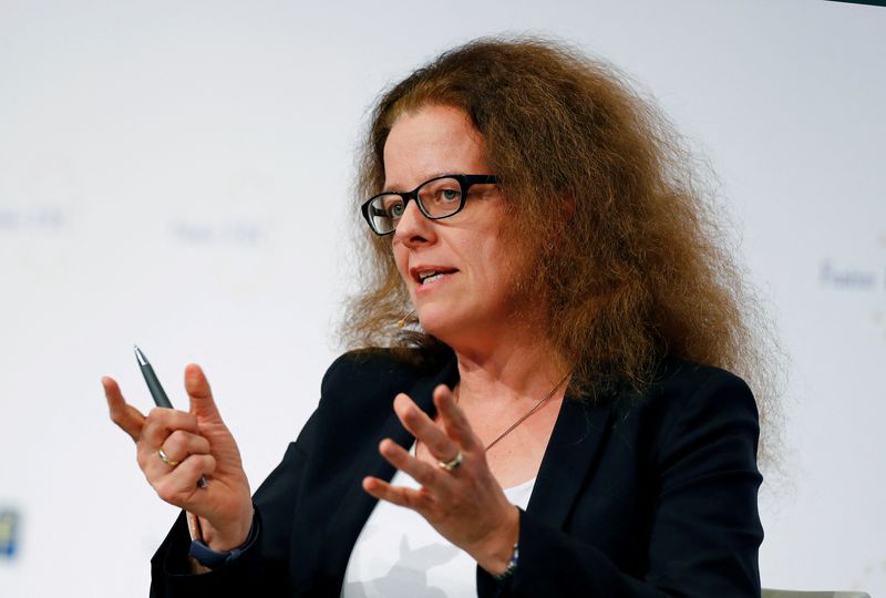Isabel Schnabel, member of the German advisory board of economic experts attends the 29th Frankfurt European Banking Congress (EBC) at the Old Opera house in Frankfurt, Germany November 22, 2019. REUTERS/Ralph Orlowski/