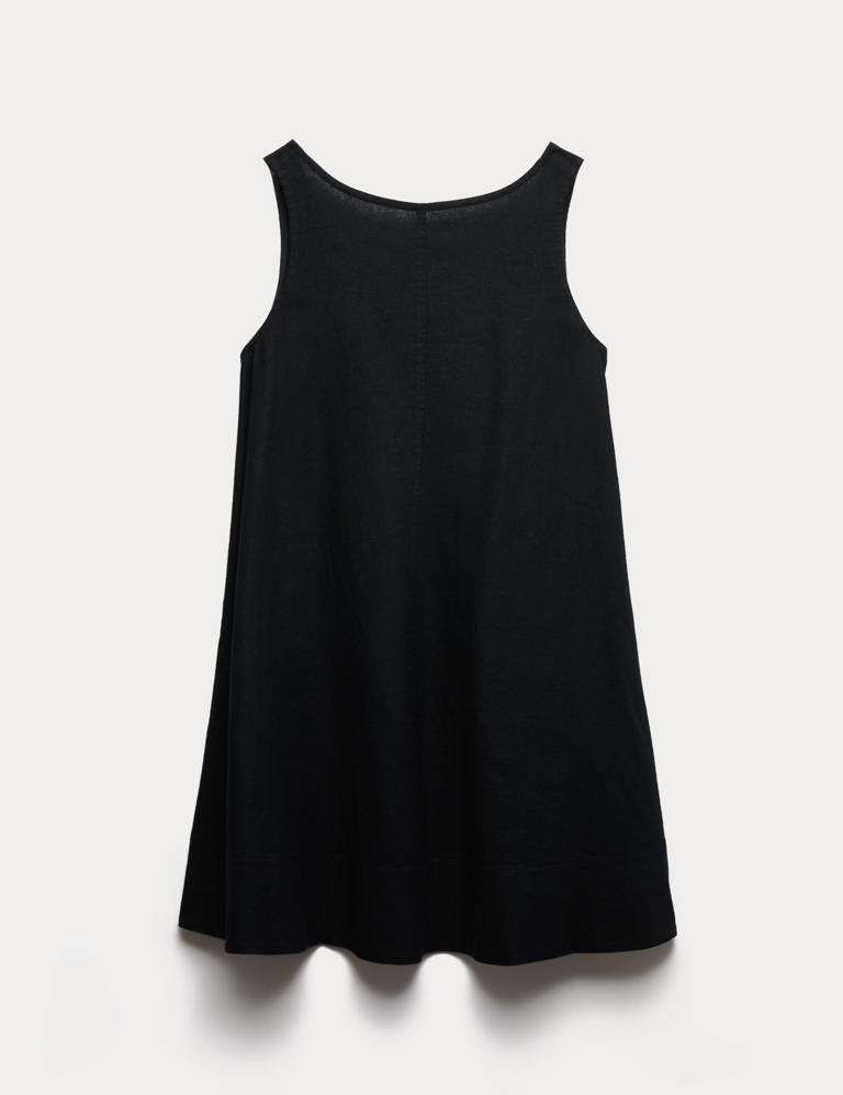 frill linen dress Abrielle Ruffle Linen Dress main image 1
