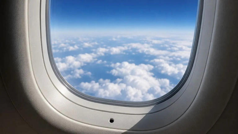 The hidden reason plane windows have tiny holes: What travellers should ...