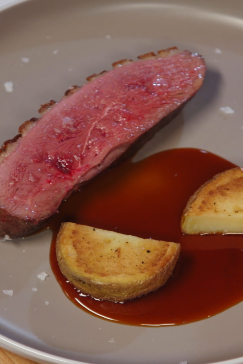 Five spice duck a l'orange with rich gastrique