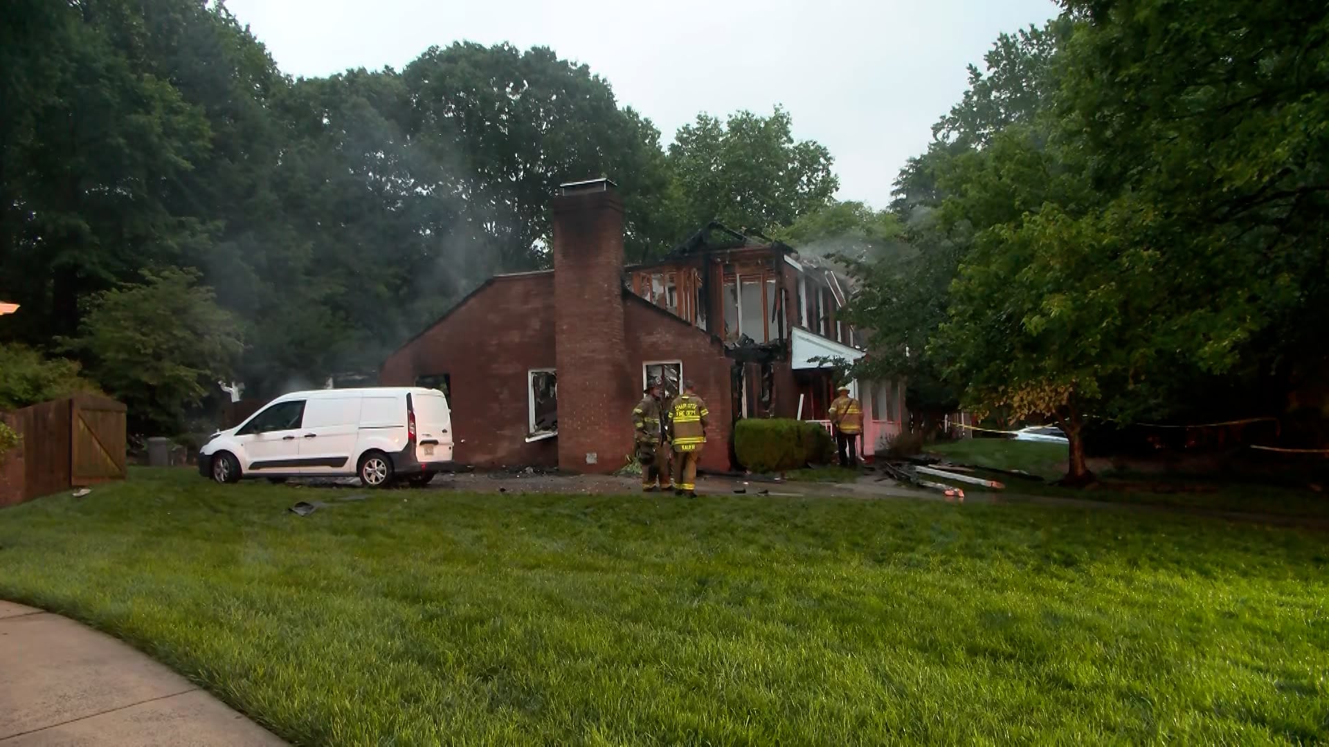 Grateful we weren’t there: Overnight fire rips through Matthews couple ...