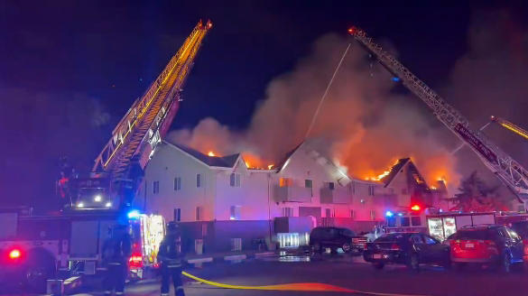 Dozens displaced after overnight Aurora apartment fire