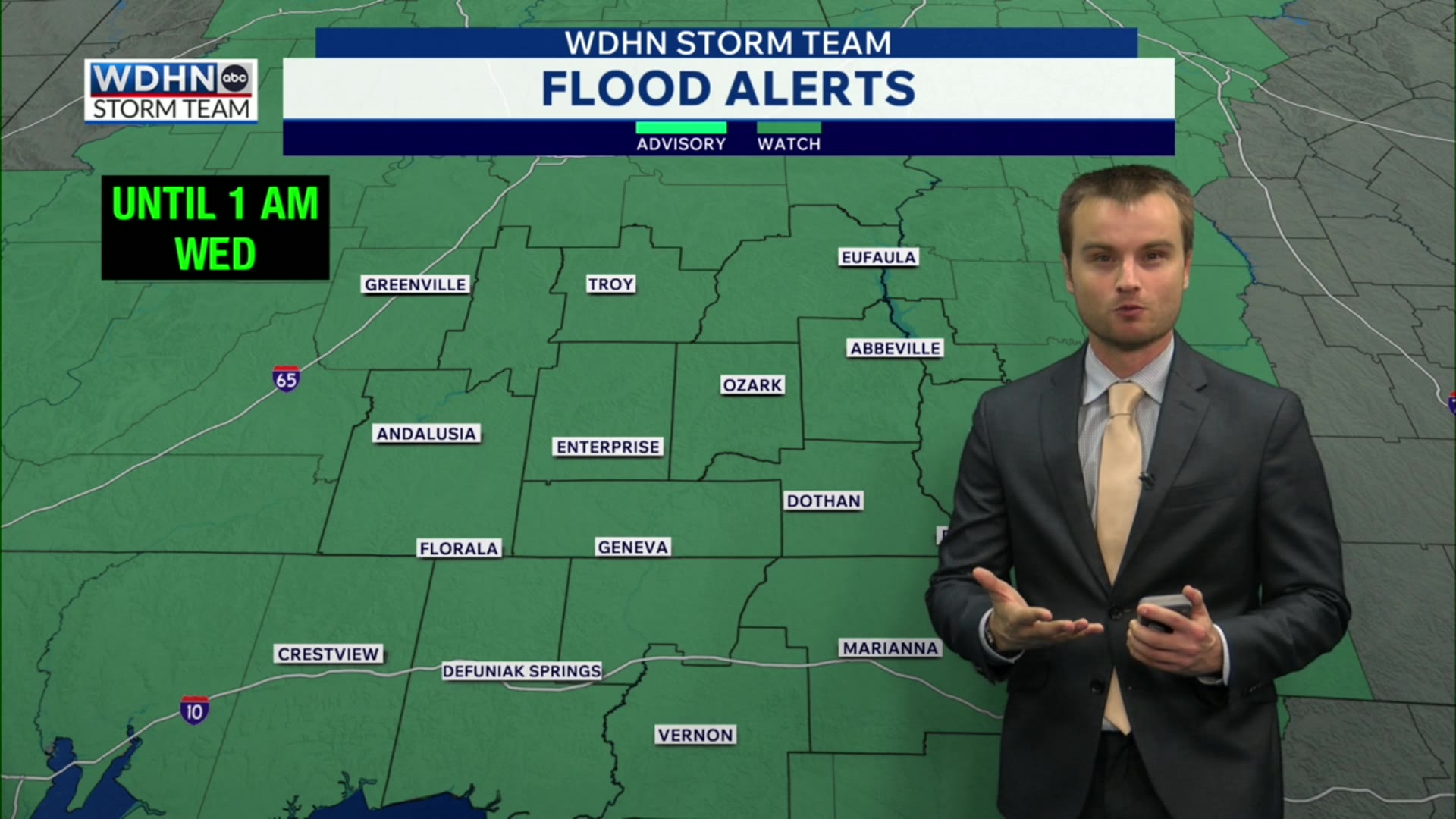 Flood watch in effect Tuesday, strong to severe storms possible