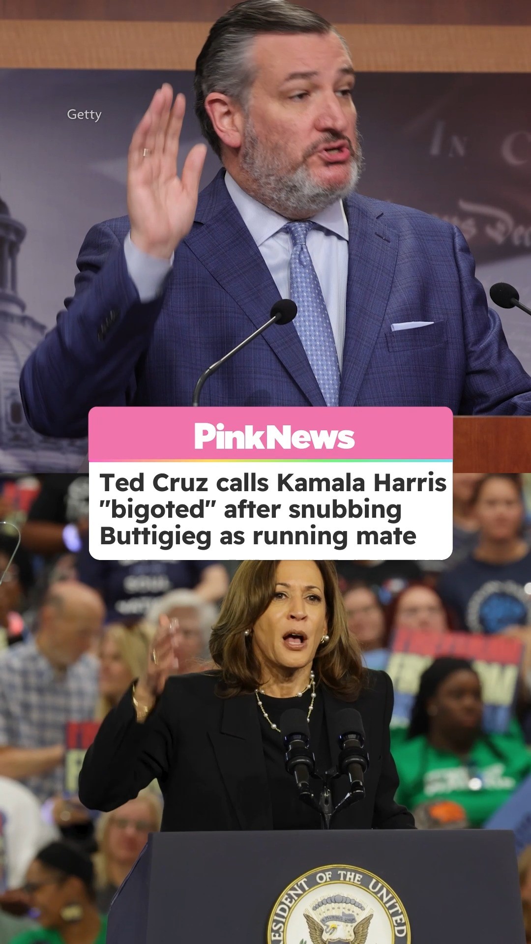 Ted Cruz slams Kamala Harris for not picking Pete Buttigieg, calls her "bigoted" over VP comments