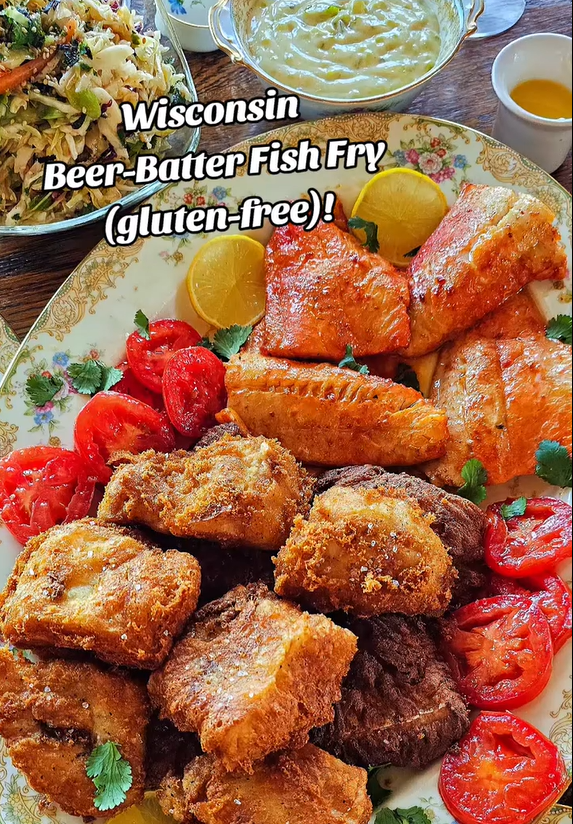 Wisconsin fish fry: Gluten-free walleye with mango-habanero tartar