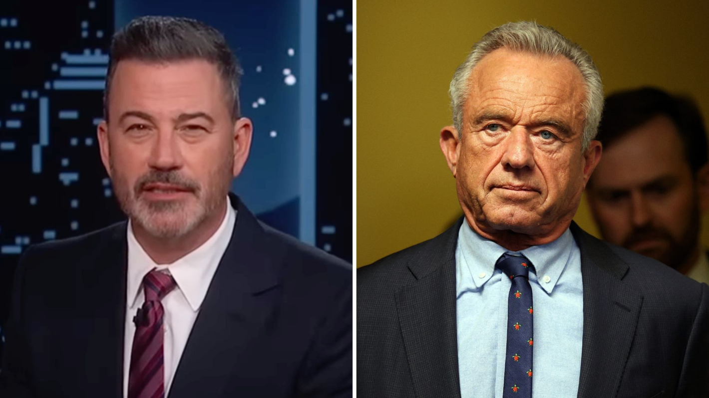 Jimmy Kimmel blasts RFK Jr. after he mocks Colbert cancellation