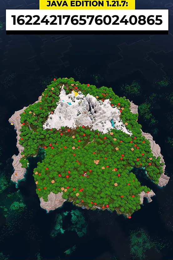 Minecraft mountain island seed: Epic survival world discovery