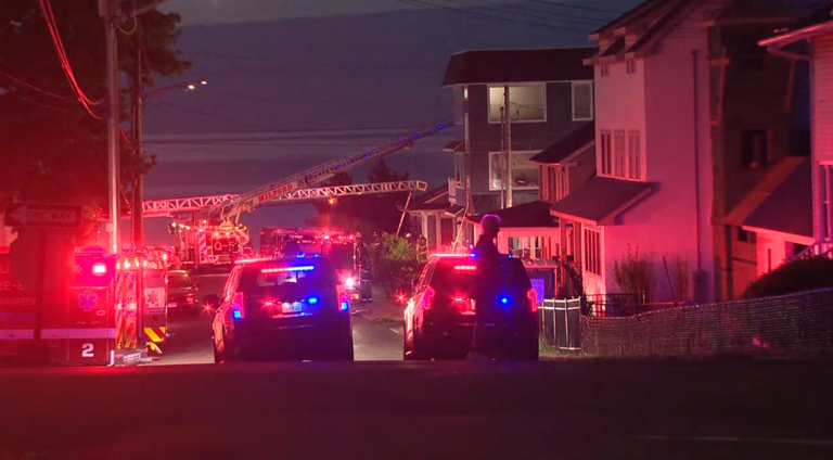 Man escapes after smoke detectors warn of heavy fire in Milford home