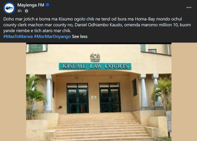 Daniel Kaudo: Court awards 2 former Homa Bay County Assembly clerks KSh ...
