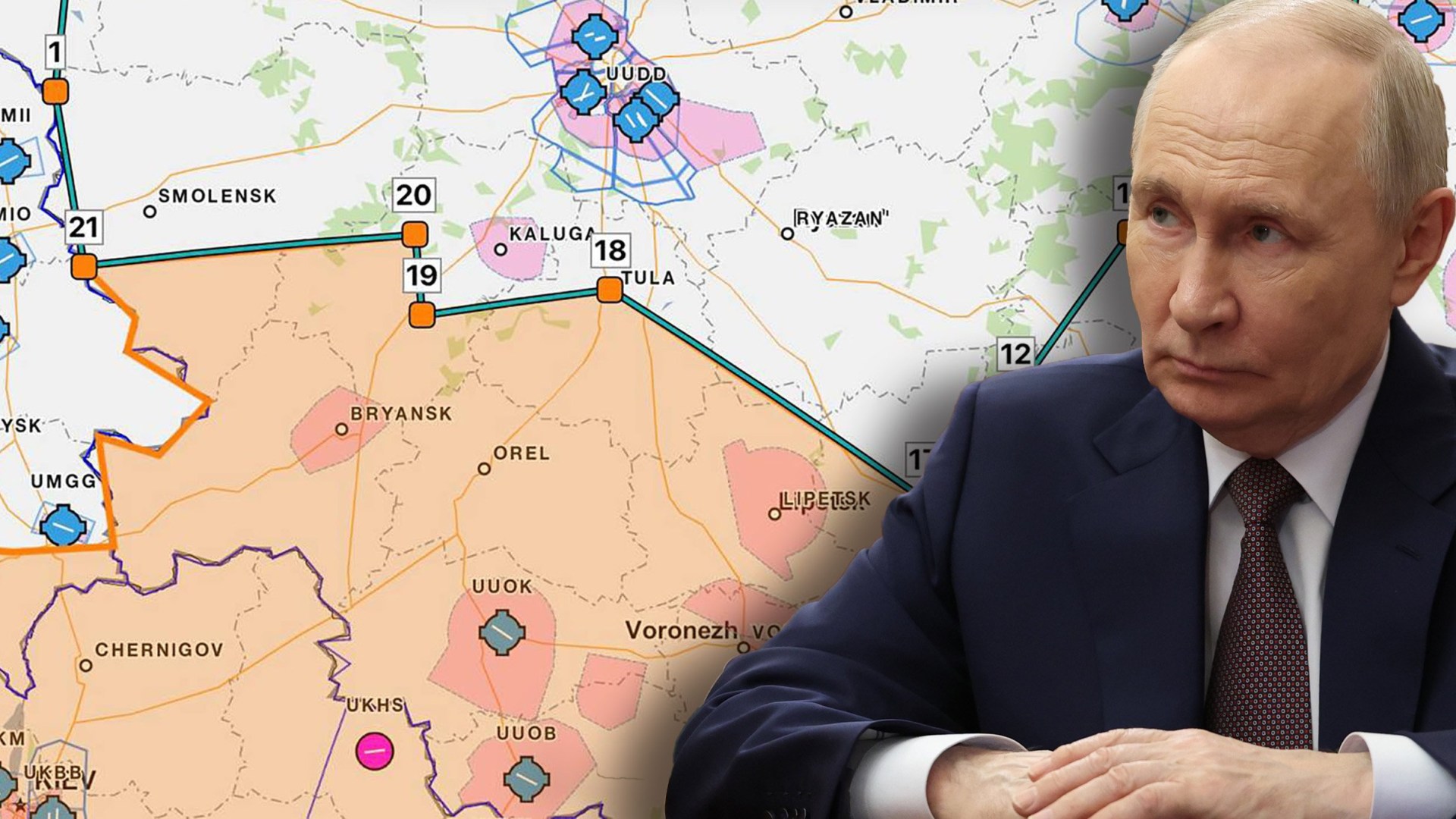 Putin closes airspace in Moscow over assassination fears